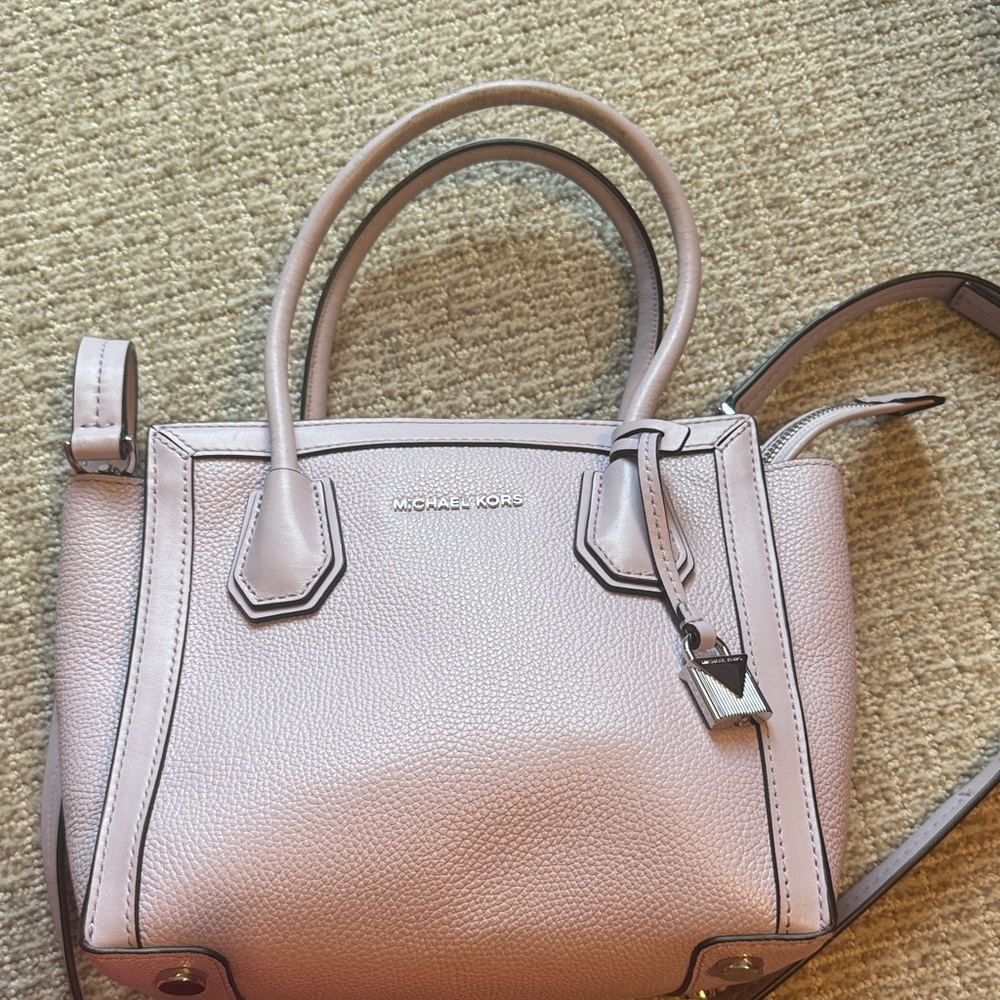 Michael Kors Lavender Pebbled Leather Satchel